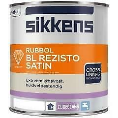 Sikkens Rubbol BL REZISTO SATIN huidvetvaste watergedragen z, Verzenden, Nieuw