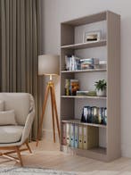 Boekenkast  klei 80 cm breed (Boekenkasten, Woonkamer), Verzenden, Nieuw, 50 tot 100 cm, 150 tot 200 cm