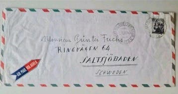 Lucio Fontana - Lettera a Günter Fuchs - 1963, Nieuw