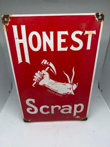 HONEST Scrap - Emaille bord - Emaille, Metaal