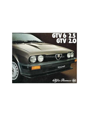 1981 ALFA ROMEO GTV BROCHURE NEDERLANDS