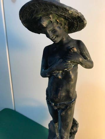 G. Varlese - sculptuur,  Il Pescatorello  Statua, Antiek en Kunst