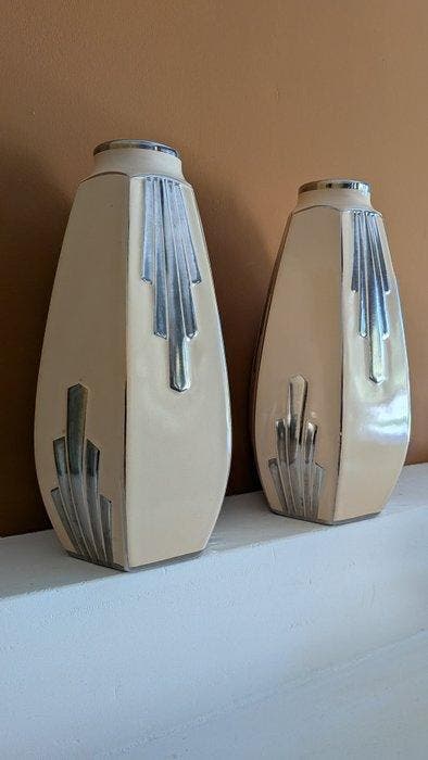 Odyv - Berlot Mussier - Vaas (2) - Aardewerk, Antiquités & Art, Antiquités | Verre & Cristal