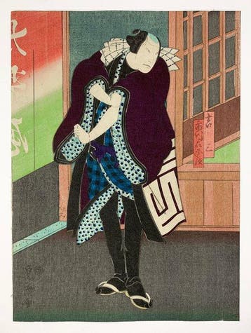 Kabuki Actor Print () & Hyakurn () GenreScene