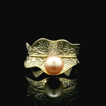 Perle - Argent, Bague en argent S925 avec perle deau douce, Collections