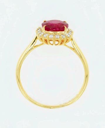 Zonder minimumprijs - Ring - 14 karaat Geel goud - 2.26ct., Nieuw