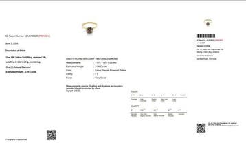 Zonder minimumprijs - Ring - 18 karaat Geel goud - 2.04ct.