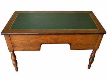 Bureau - Verguld messing, Mahonie