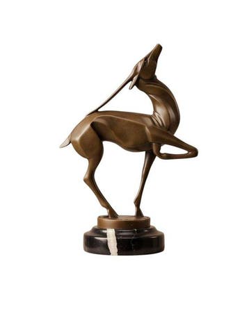 Figure - Eine Bronze-Skulptur Einer Antilope 23 cm - Bronze,