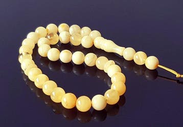Amber Butterscotch amber gebedsketting / rozenkrans Tesbih