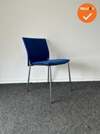 Stapelbare Vergaderstoel - VDS - Blauw, Ophalen of Verzenden, Stoel