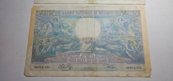 België. - 2 x 10.000 Francs 1938–1943 - Pick 105 (Zonder, Timbres & Monnaies