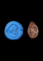 Oud-Romeins IJzer Ring met Zeus Ammon (Zonder minimumprijs)