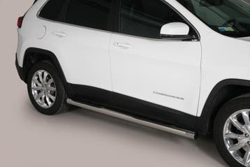 Side Bars | geschikt voor Jeep | Cherokee 14- 5d suv. | RVS, Verzenden
