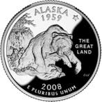 États-Unis. 25 Cents Quarter Dollar Silver Proof Coin