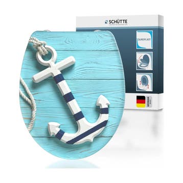 SCHÜTTE Anchor wc-bril softclose duroplast, afneembaar, t.., Ophalen of Verzenden, Nieuw