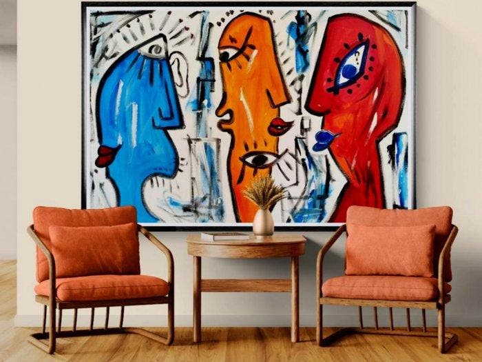Luc Mora - The Blue Charm - XXL, Antiek en Kunst, Kunst | Designobjecten
