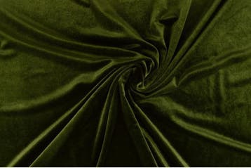 10 meter stretch fluweel - Mosgroen, Hobby en Vrije tijd, Stoffen en Lappen, Verzenden, 120 cm of meer, Polyester, Groen