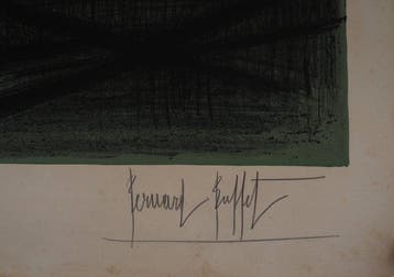 Bernard Buffet (1928-1999) - Château de Culan, Antiquités & Art