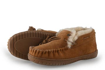 Warmbat Pantoffels in maat 41 Cognac, Verzenden, Pantoffels of Sloffen