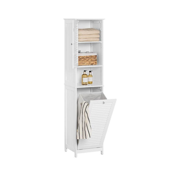 2dekans | SoBuy Badkamer Kolomkast - 1 Deurs - 1 Uitneembare, Doe-het-zelf en Bouw, Hout en Planken, Ophalen of Verzenden