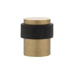 Deurstopper vloermontage 30x40mm getrommeld messing - muu..., Doe-het-zelf en Bouw, Ophalen of Verzenden, Nieuw, Koper of Messing