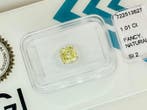 1 pcs Diamant (Couleur naturelle) - 1.01 ct - Coussin -, Nieuw