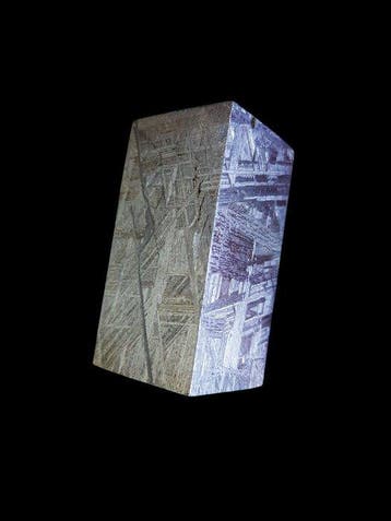 Météorite de Muonionalusta QG suédois Cube - Hauteur : 4 cm