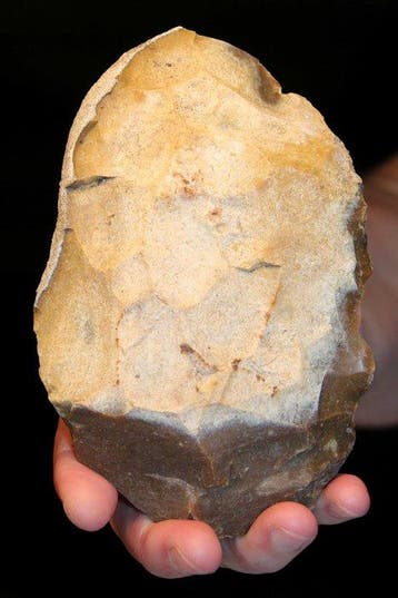 Paléolithique Silex Biface, nucléus levallois - 156 mm (Sans