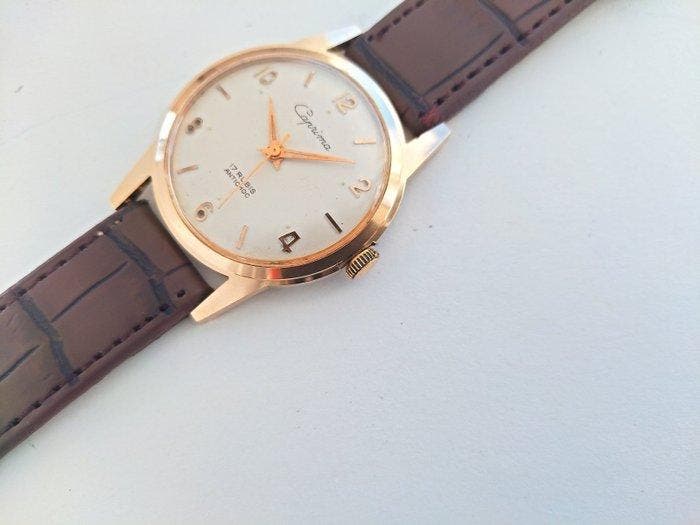 Caprima - mens gold plated France antichoc - Zonder, Bijoux, Sacs & Beauté, Montres | Hommes
