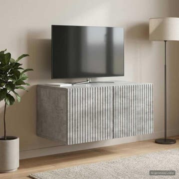 vidaXL Wandmontage TV-kast Betongrijs 59,5 x 41 x 30 cm, Verzenden, Nieuw