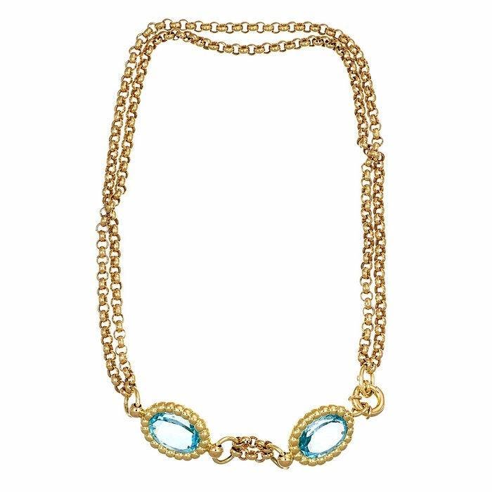 Collier - 18 carats Or jaune - 66.00ct. tw. Topaze -, Bijoux, Sacs & Beauté, Colliers