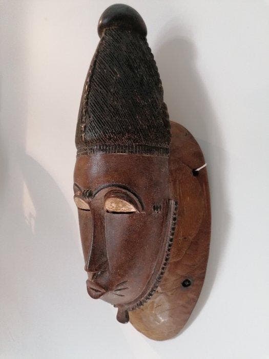 Mask - Baule - Ivoorkust - Prachtig Baule Kpan-masker, Antiquités & Art, Art | Art non-occidental