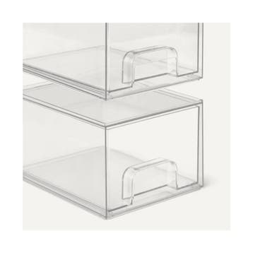 Amazon Basics stapelbare opberglades van kunststof, make-..., Zakelijke goederen, Ophalen of Verzenden