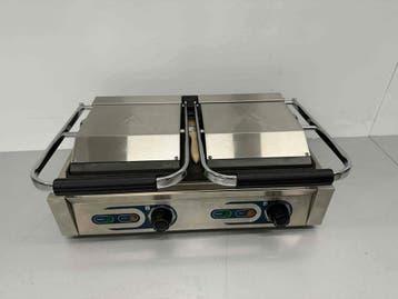 Saro Double Sausage Grill en acier inoxydable Contact Grill, Verzenden