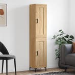 vidaXL Hoge kast 34,5x34x180 cm bewerkt hout sonoma, Verzenden, Nieuw