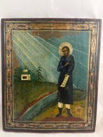Icône - Icône russe Saint-Simeon Verchoturskiy - Bois