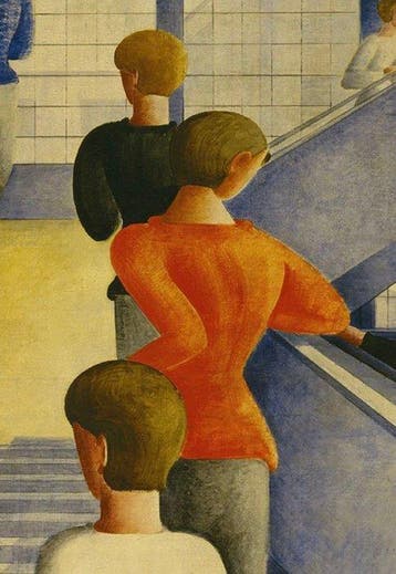Oskar Schlemmer - “Bauhaustreppe, 1932”. (47 x 33 cm)