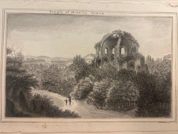 Scuola inglese (XIX) - Temple of Minerva Medica, Rome