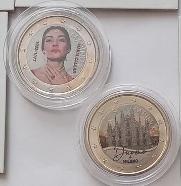 Europa. 2 Euro 2004/2026 (19 coins incl. 2 coins colored by