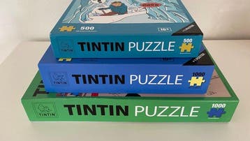 Hergé - Puzzel - Ensemble de 3 Puzzles - Papier, Nieuw