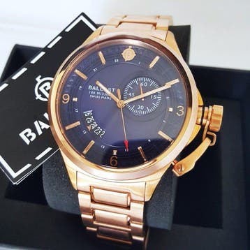 Ballast - Swiss Made - Gold - GMT - Sapphire - Protector -, Nieuw