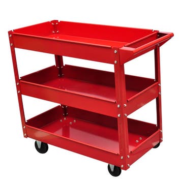 vidaXL Gereedschapswagen 100 kg rood, Verzenden