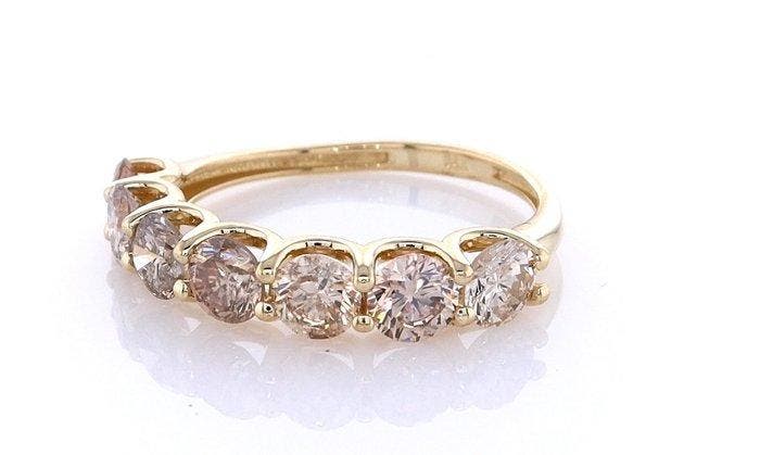 Zonder minimumprijs - Ring - 14 karaat Geel goud - 1.83ct., Bijoux, Sacs & Beauté, Bagues