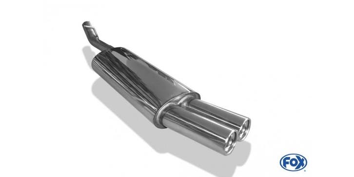 FOX Opel Vectra A notchback einddemper - 2x76 type 13, Autos : Pièces & Accessoires, Systèmes d'échappement, Envoi