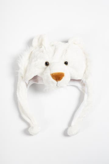 KIMU® Muts Flappen Witte Leeuw Laplander met Oortjes Wit Alb, Ophalen of Verzenden, Nieuw