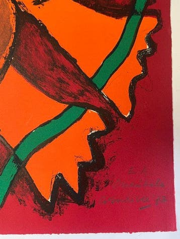Corneille (1922-2010) - Lithographie ancienne Lorientale