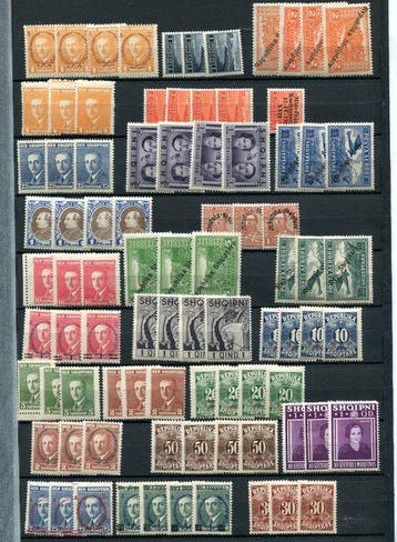 Albanië 1920/2000 - Collectie met veel blokken, minisheets,, Gestempeld