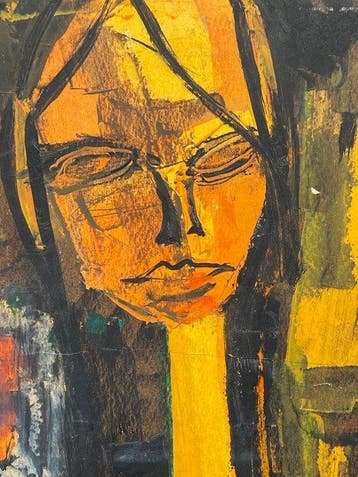 José Monte (1929-2001) - 3 peronnages en couleurs - Peintre, Antiek en Kunst