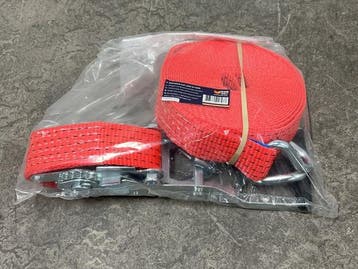 Veiling - 3x Konvox spanband met ratel en haak 50mm x 9m, Nieuw